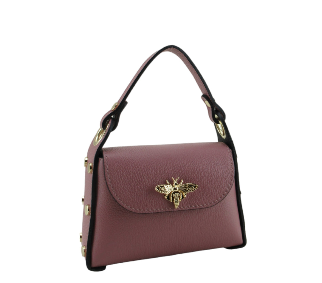 Borsa Maya misura piccola chiusura ape in pelle dollaro