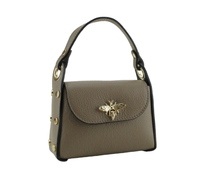 Borsa Maya misura piccola chiusura ape in pelle dollaro