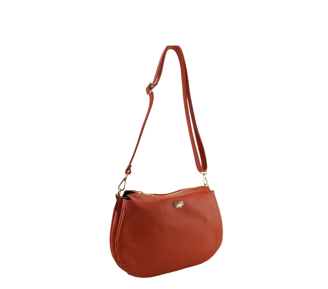 Borsa Tracolla 3 tasche pelle Dollaro