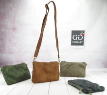 Load image into Gallery viewer, Borsa Lara Trasversale in morbita pelle intrecciata
