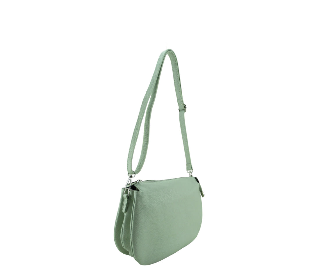 Borsa Tracolla 3 tasche pelle Dollaro