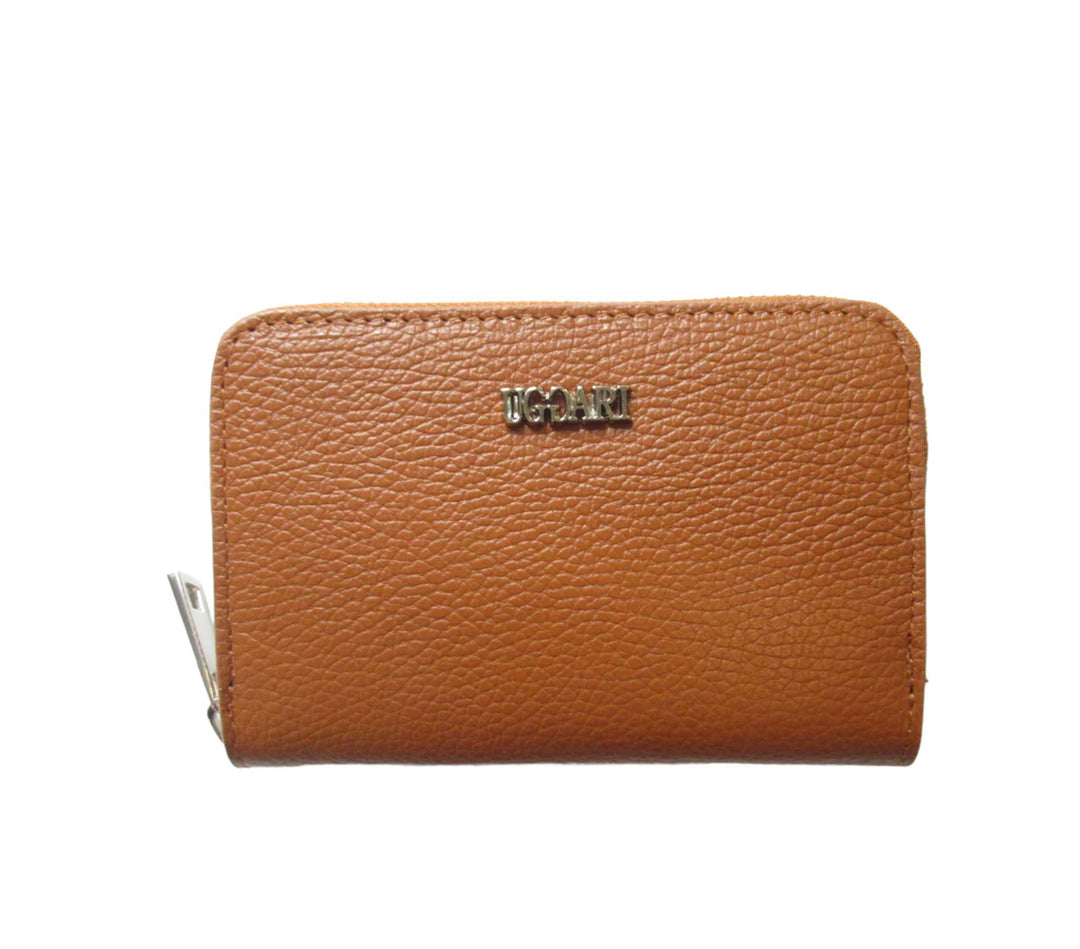 Small Leather Dollar Zip Around Wallet – UGGARI MILANO