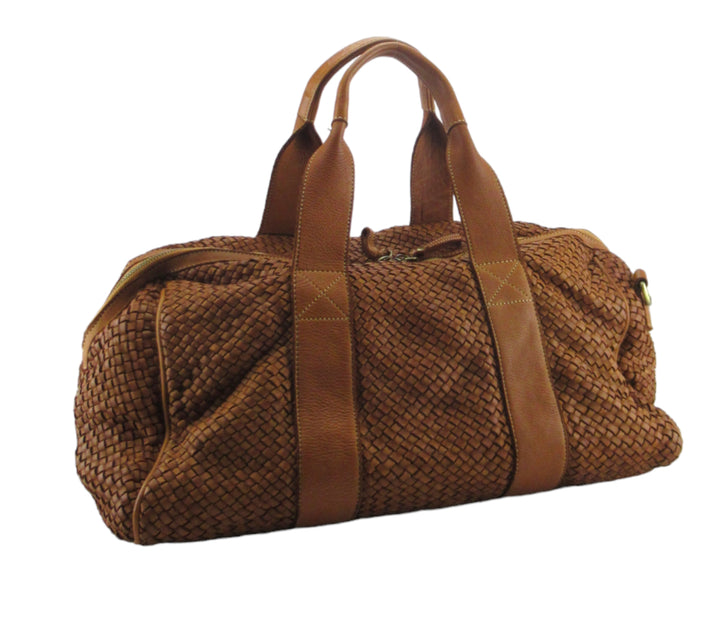 Large handbag in garment-dyed calfskin 