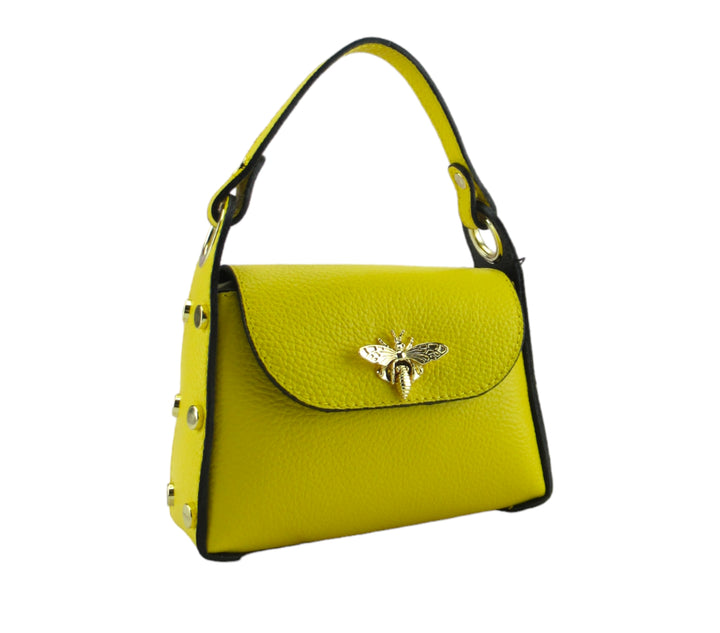 Maya bag small size bee closure in dollar leather
