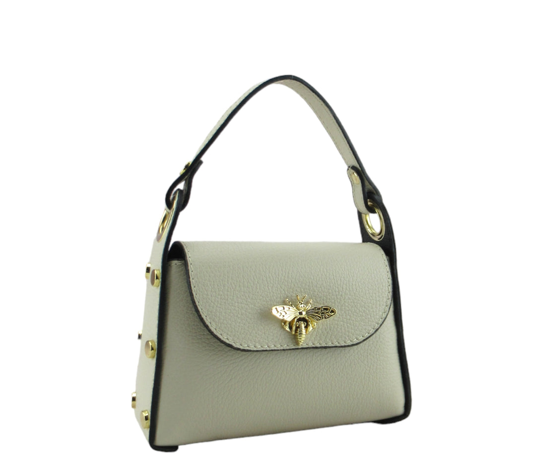 Maya bag small size bee closure in dollar leather
