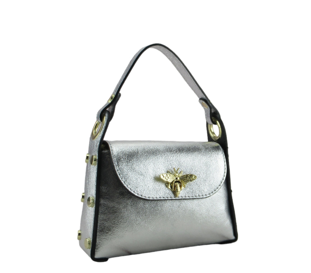 Maya bag small size bee closure in dollar leather