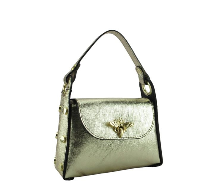 Maya bag small size bee closure in dollar leather