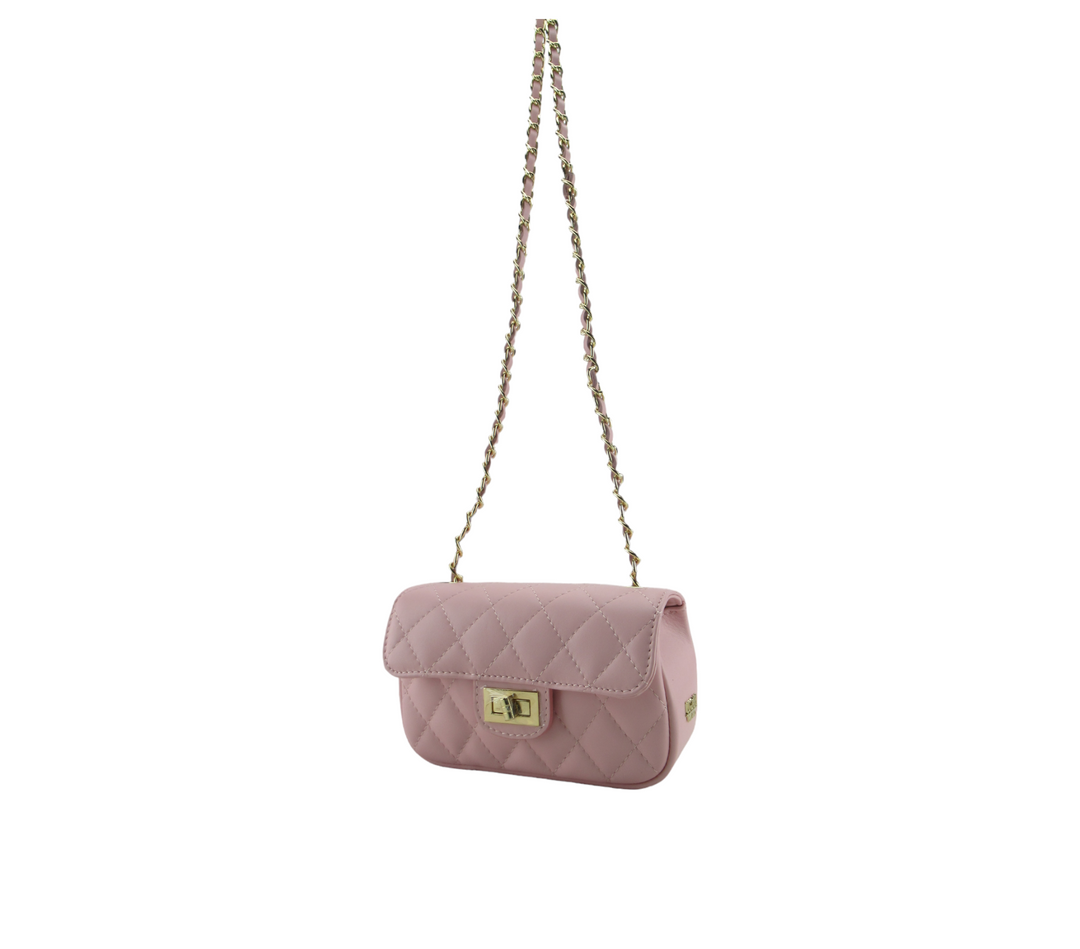 Yvonne quilted smooth leather clutch bag 