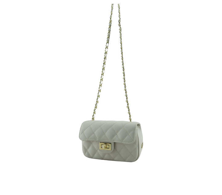 Yvonne quilted smooth leather clutch bag 