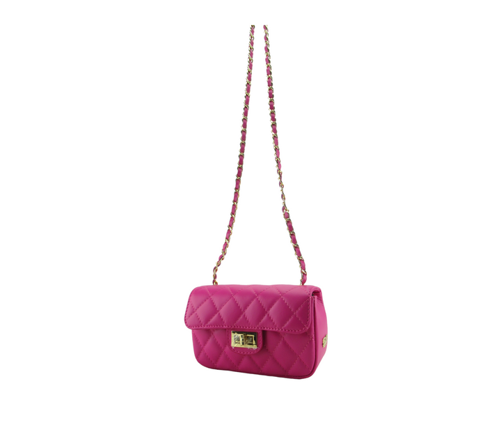 Yvonne quilted smooth leather clutch bag 