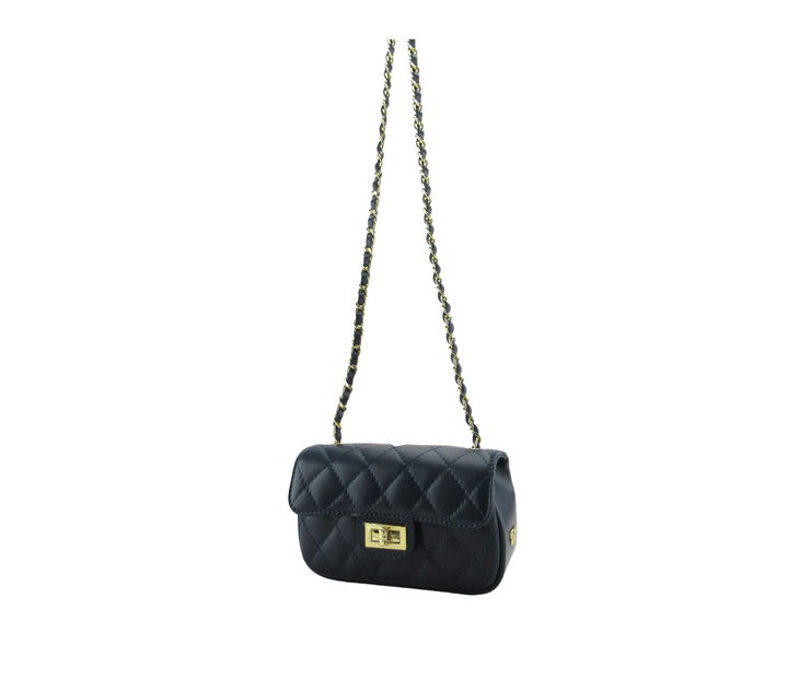 Yvonne quilted smooth leather clutch bag 