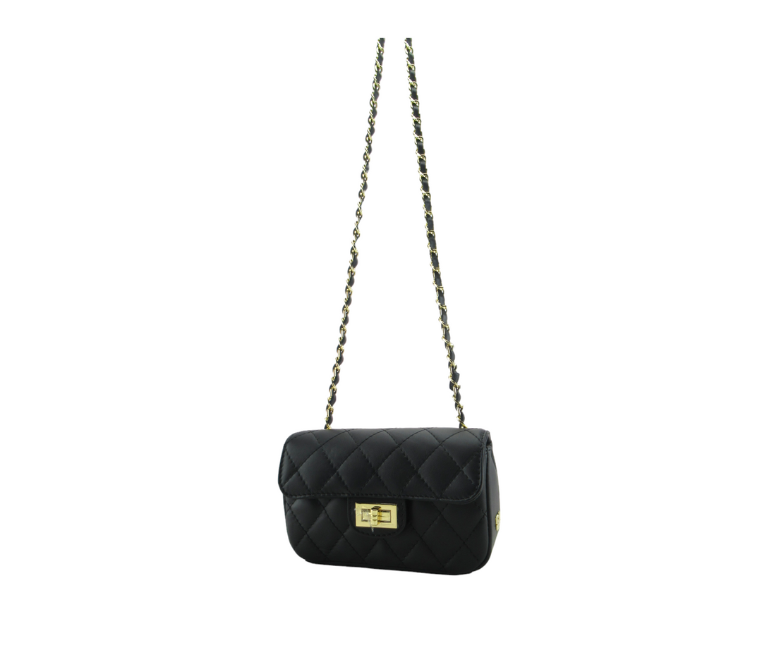 Yvonne quilted smooth leather clutch bag 