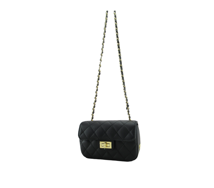 Yvonne quilted smooth leather clutch bag 