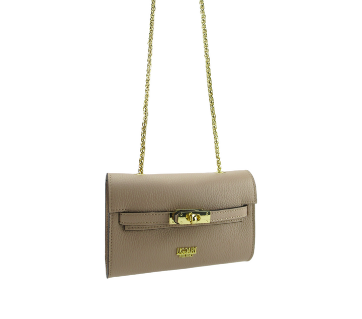 Pauline elegant leather clutch bag 