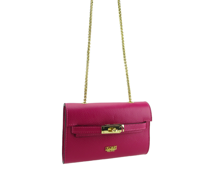 Pauline elegant leather clutch bag 