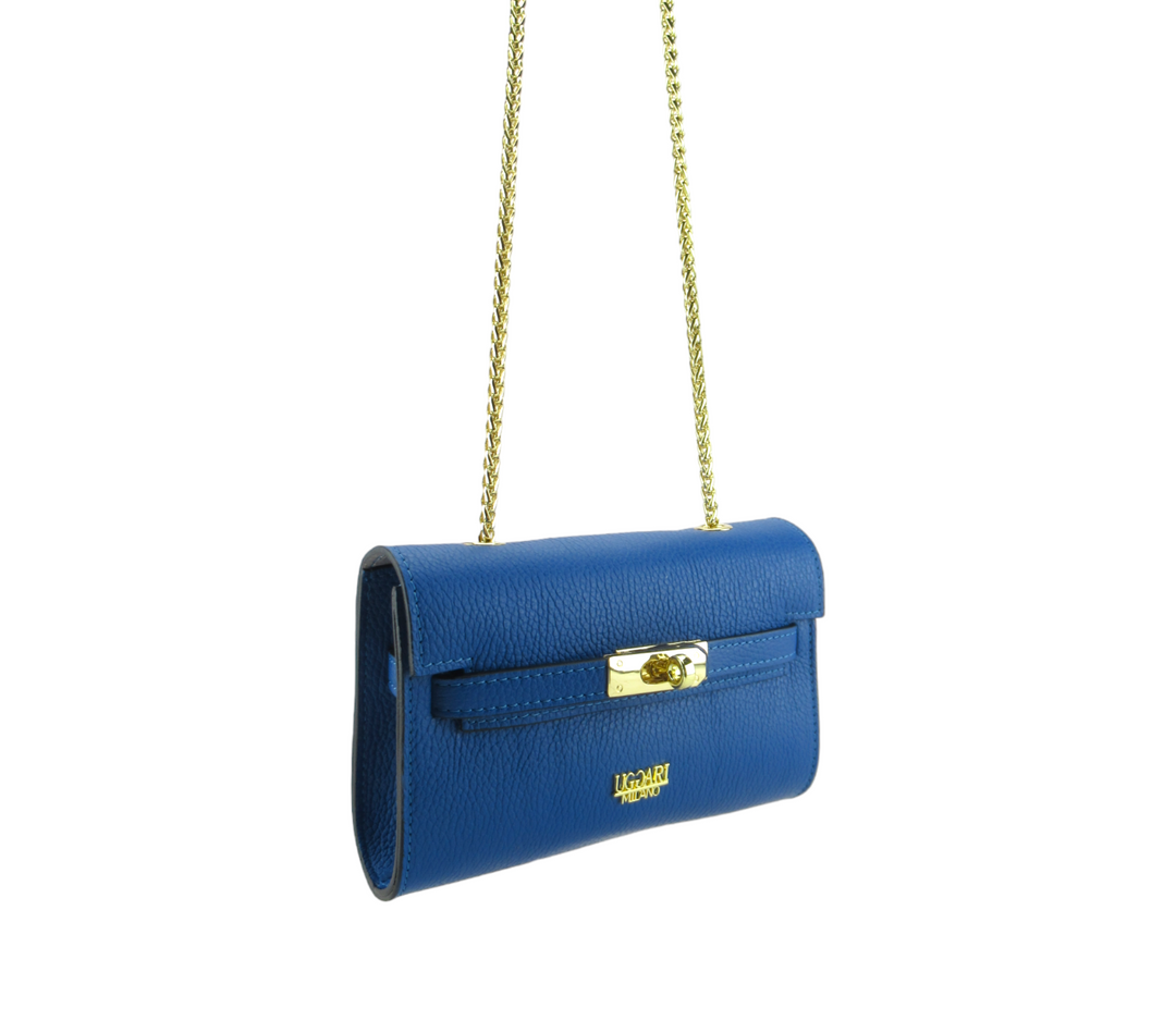 Pauline elegant leather clutch bag 