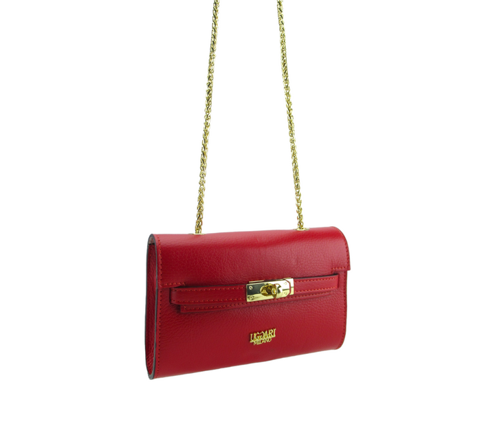Pauline elegant leather clutch bag 