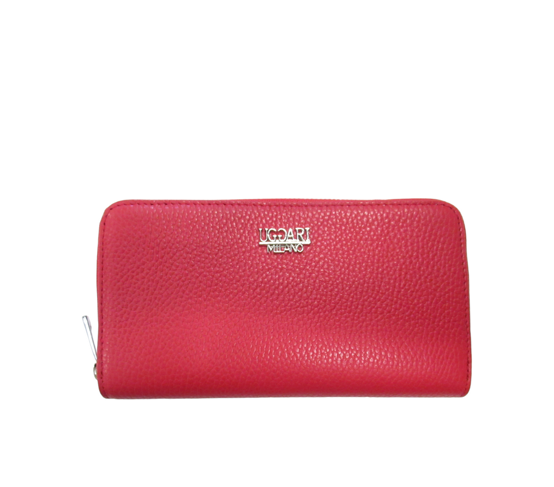Portafoglio Grande Pelle dollaro Zip Around Wallet
