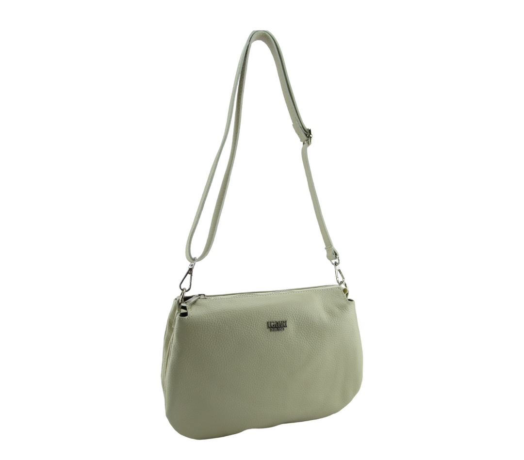 Borsa Tracolla 3 tasche pelle Dollaro