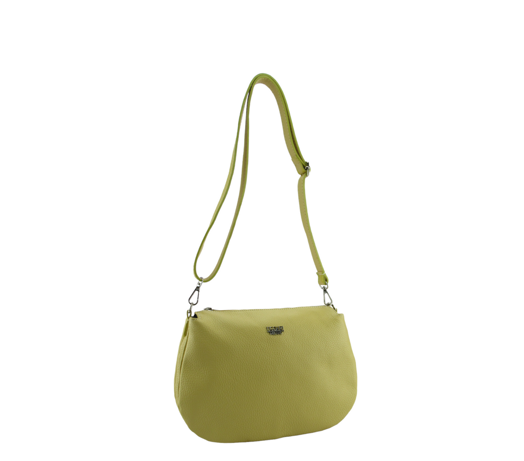 Borsa Tracolla 3 tasche pelle Dollaro