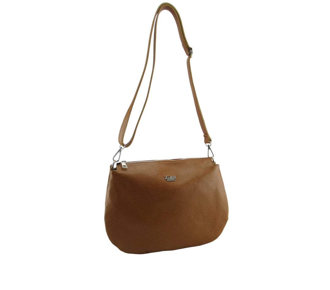 Borsa Tracolla 3 tasche pelle Dollaro