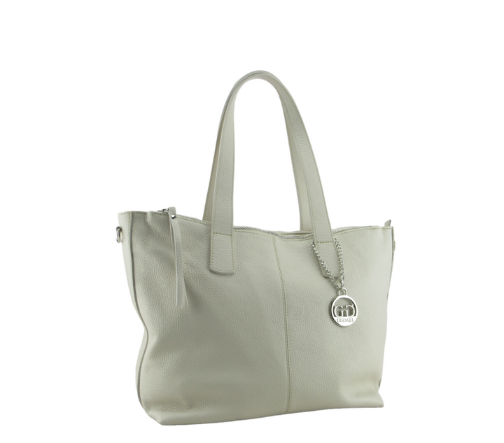 Nives Shopping dollar leather bag with 3 pockets 