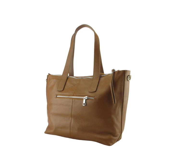 Nives Shopping dollar leather bag with 3 pockets 
