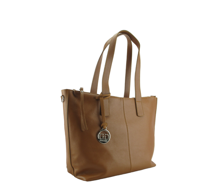 Nives Shopping dollar leather bag with 3 pockets 