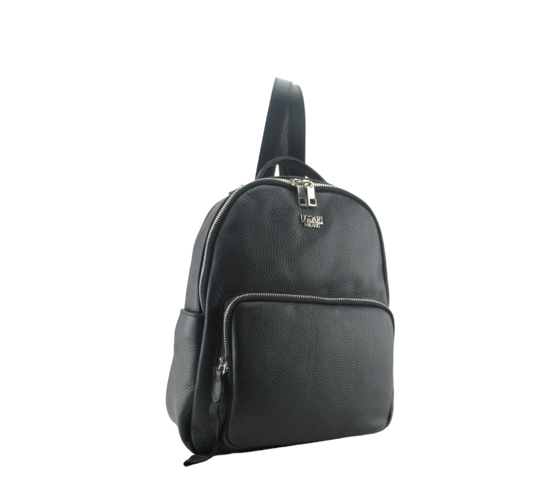 dollar leather backpack Vittoria Backpack in dollar grain leather – UGGARI MILANO