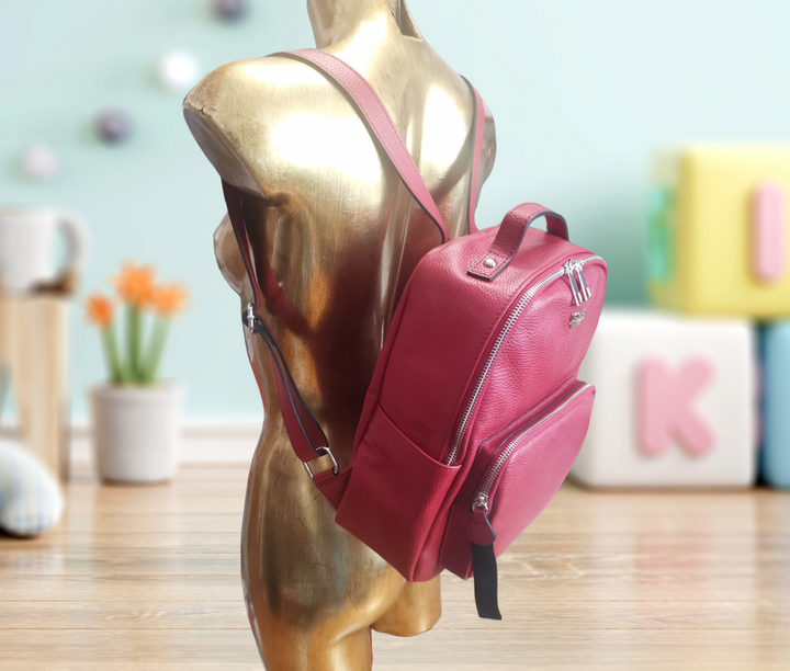 Vittoria Backpack in dollar grain leather