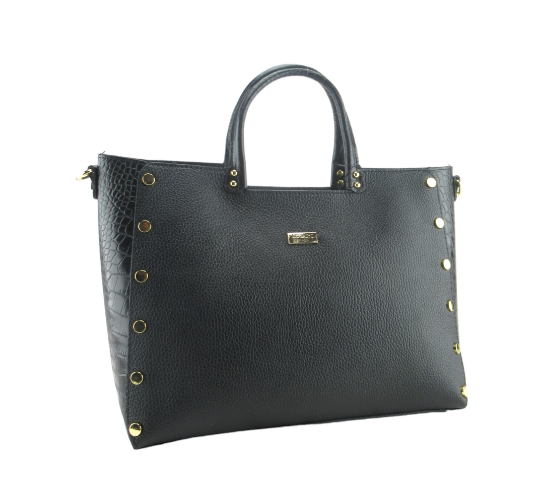Martina briefcase hand made in dollar and coconut leather