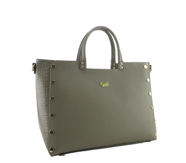 Martina briefcase hand made in dollar and coconut leather
