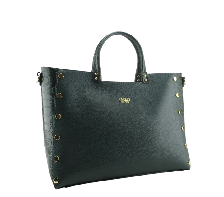 Martina briefcase hand made in dollar and coconut leather