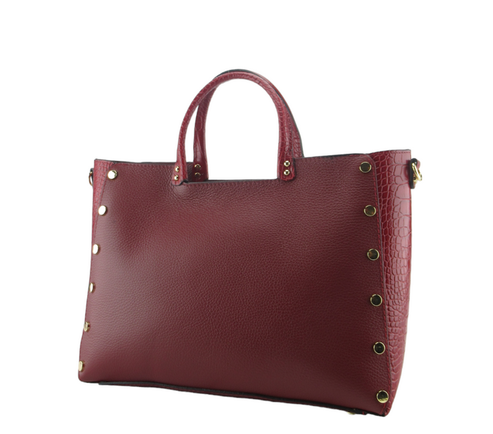 Martina briefcase hand made in dollar and coconut leather