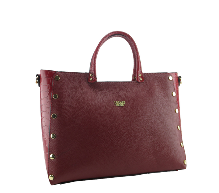 Martina briefcase hand made in dollar and coconut leather
