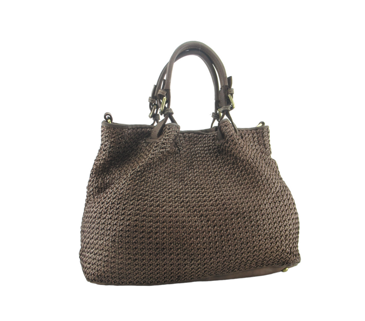 Brigida Hand Shopping in Fine Woven Leather