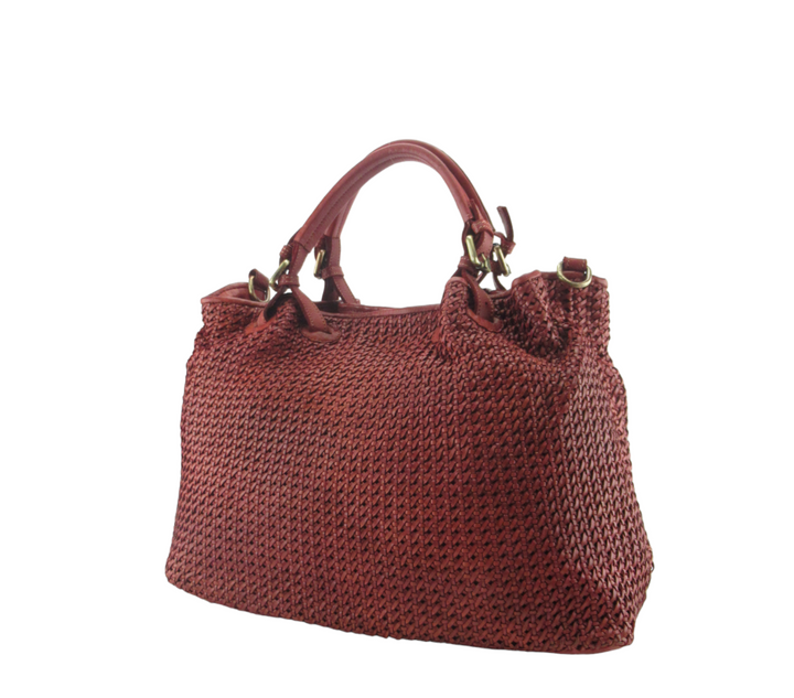 Brigida Hand Shopping in Fine Woven Leather