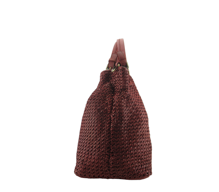 Brigida Hand Shopping in Fine Woven Leather