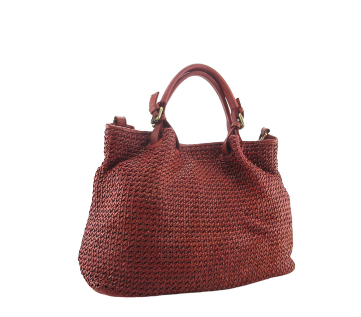 Brigida Hand Shopping in Fine Woven Leather