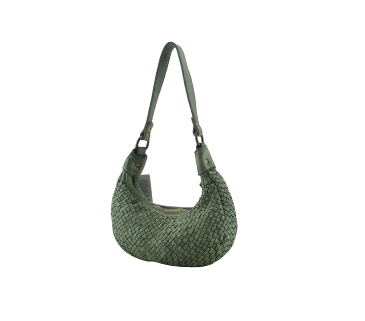 Miky minibag in pelle intrecciata  tinto in capo