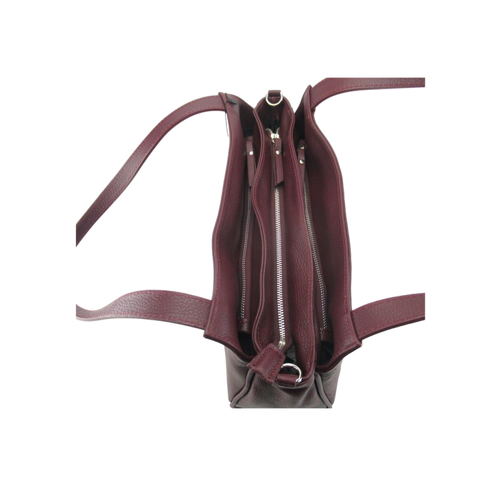 Borsa Lara Shopping pelle dollaro 5 tasche con divisorio centrale