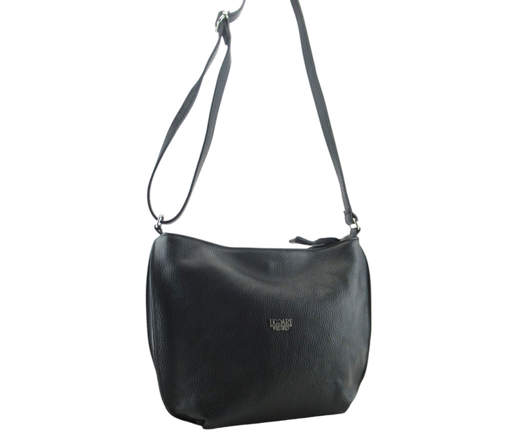 Dollar leather 3-pocket shoulder bag 