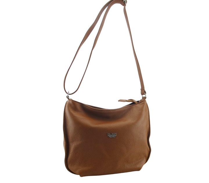 Dollar leather 3-pocket shoulder bag 