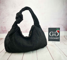 Load image into Gallery viewer, sacca in pelle intrecciata  tinto in capo ( lavato ) sconto 20% al check out
