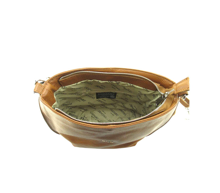 Dollar leather 3-pocket shoulder bag 