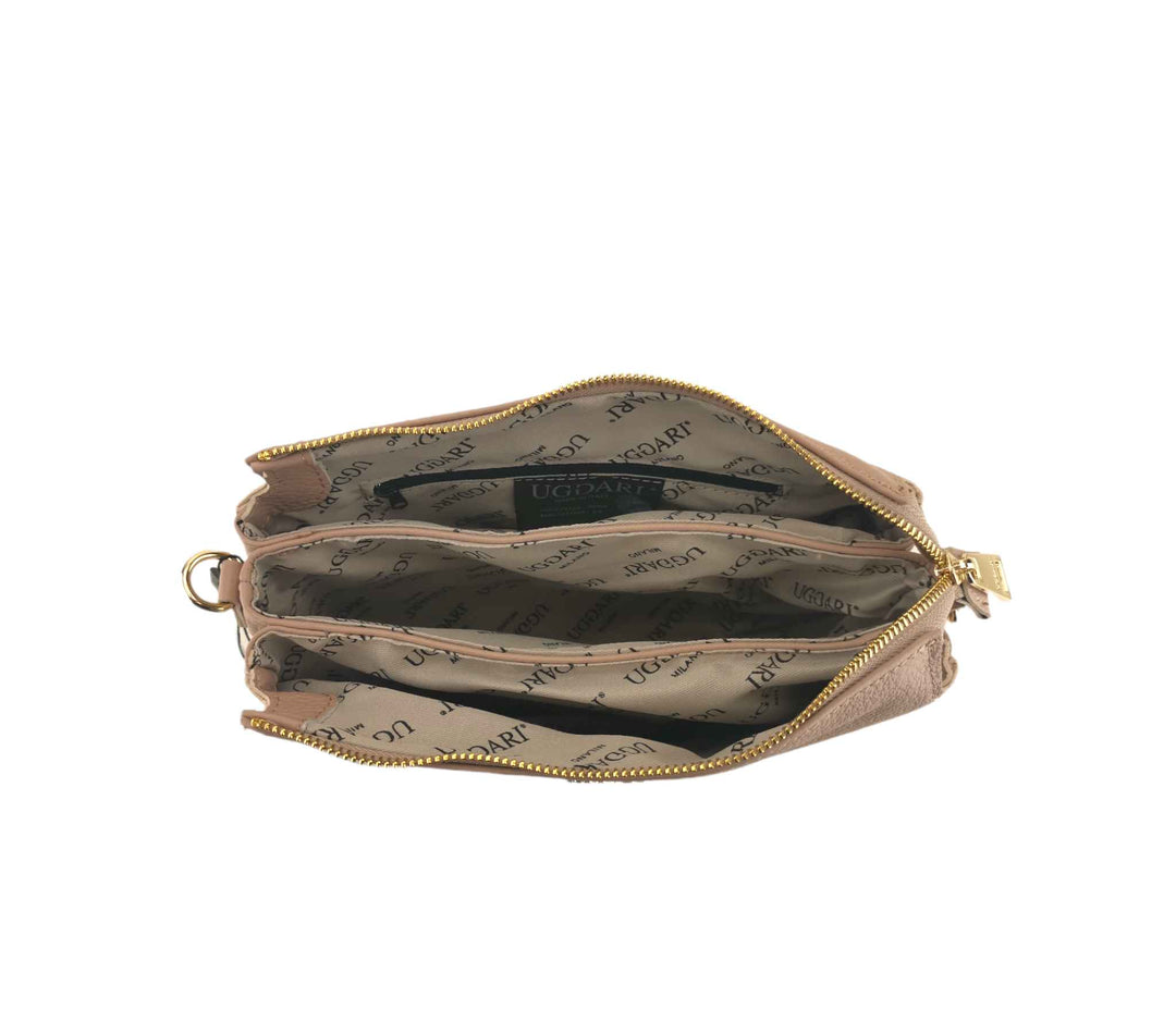 Borsa Tracolla 3 tasche pelle Dollaro