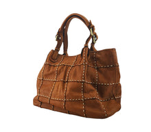 Load image into Gallery viewer, borsa a mano in pelle vitello tinto in capo ( lavato ) sconto 20% al check out
