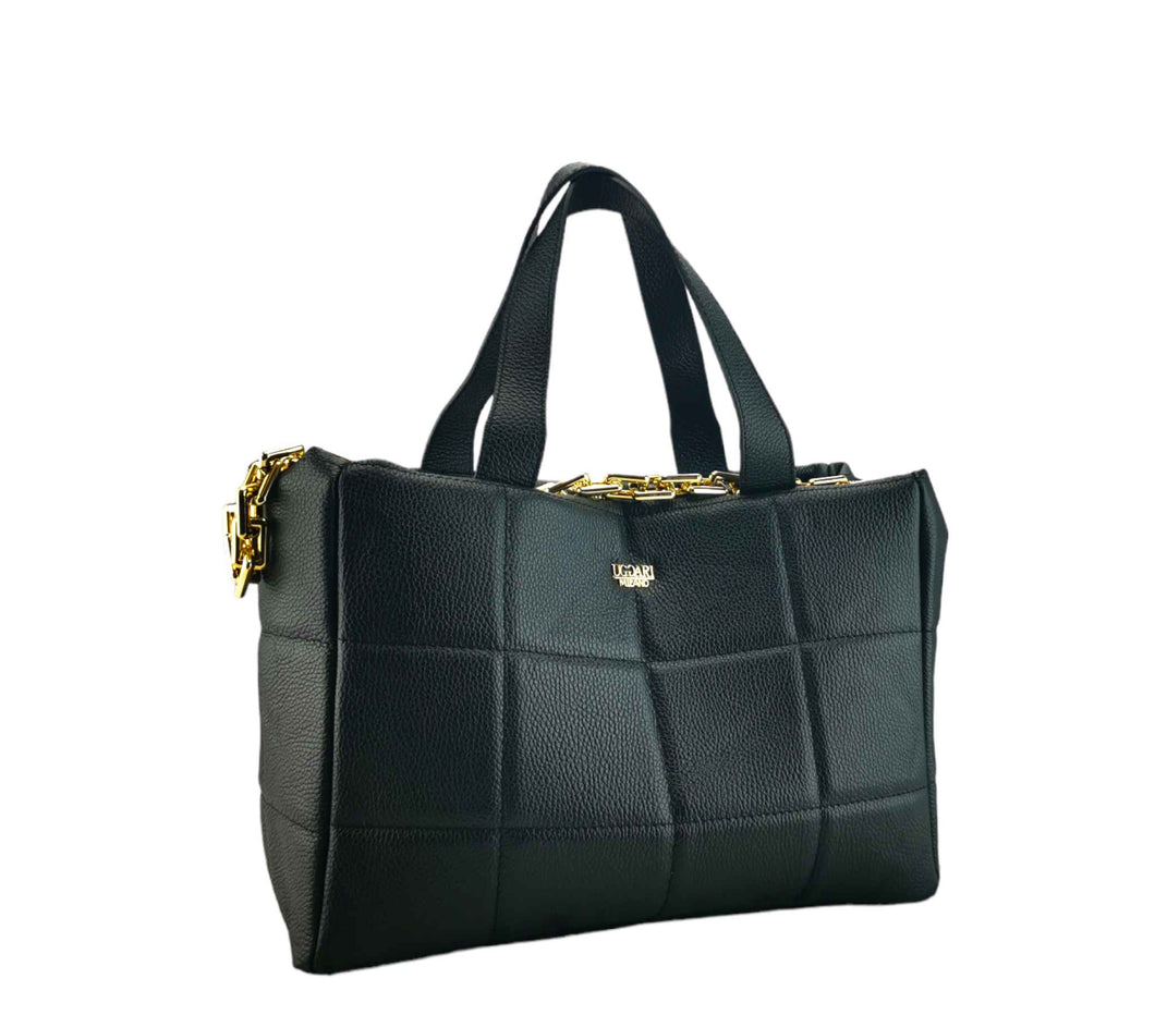 Shopping bag grande pelle dollaro