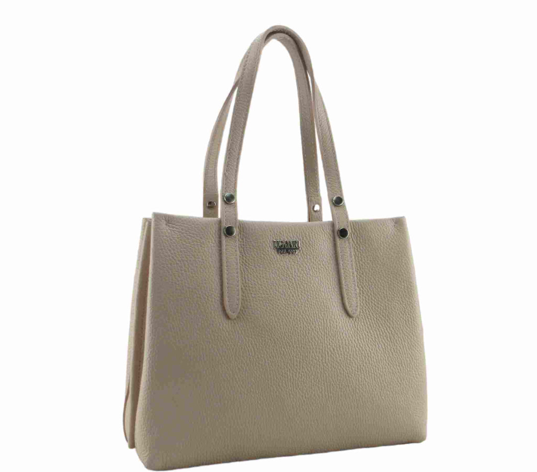Hard dollar leather shopping bag 