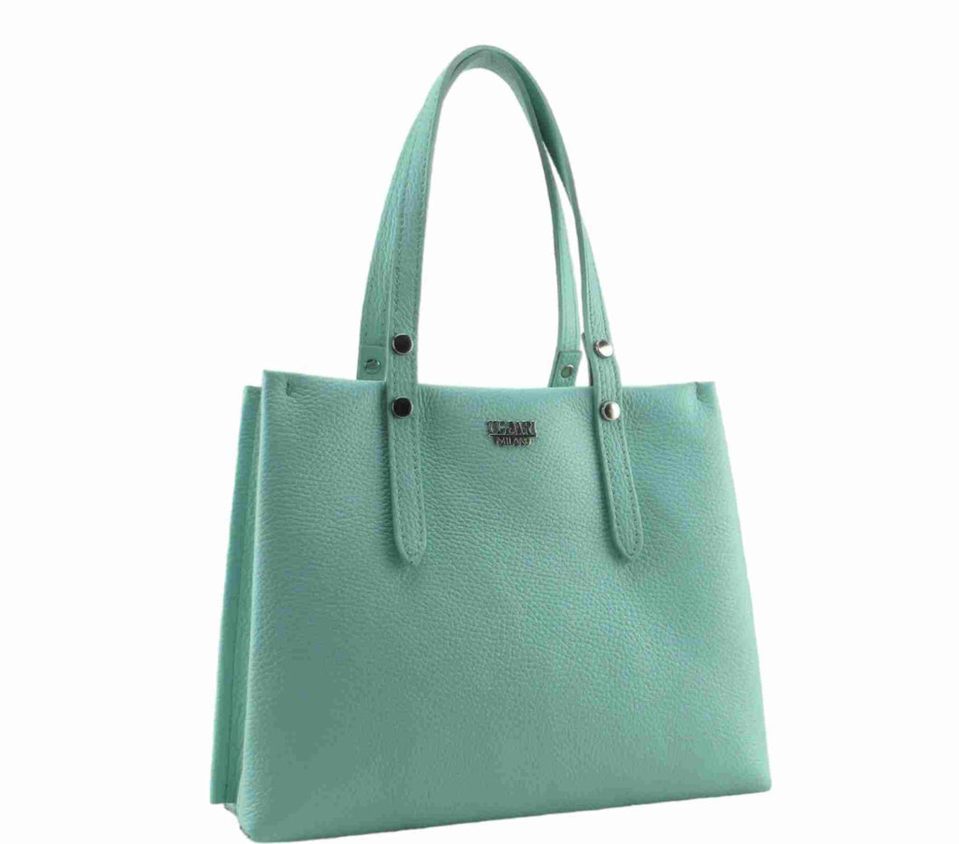 Shopping rigida in pelle dollaro